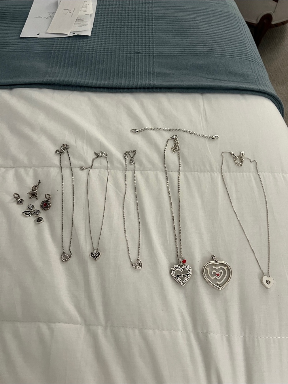 Brighton necklace and charm selection.